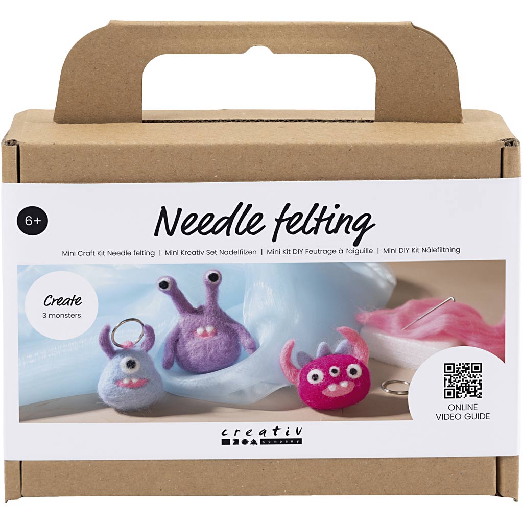 Mini DIY-sæt til nålefiltning