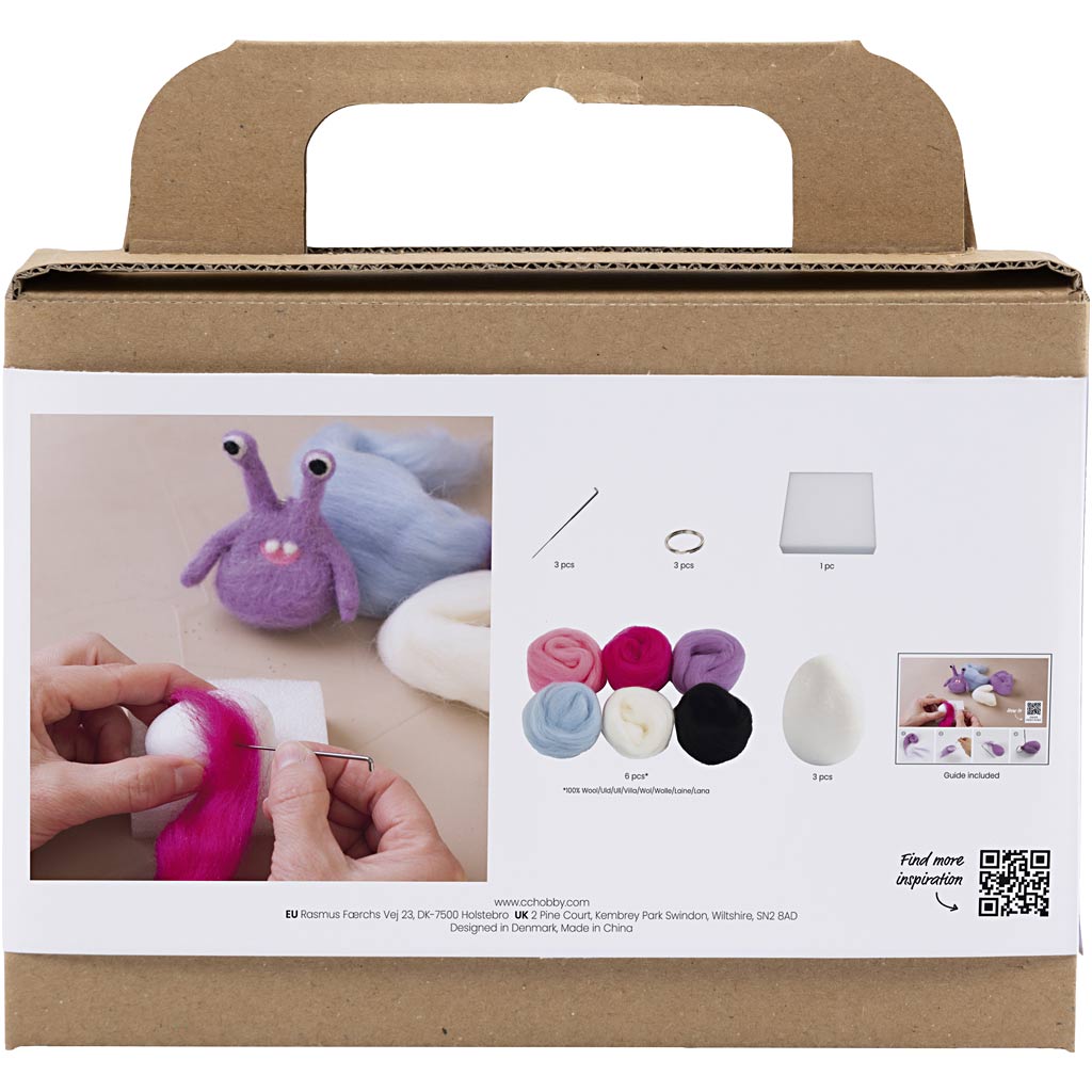 Mini DIY-sæt til nålefiltning