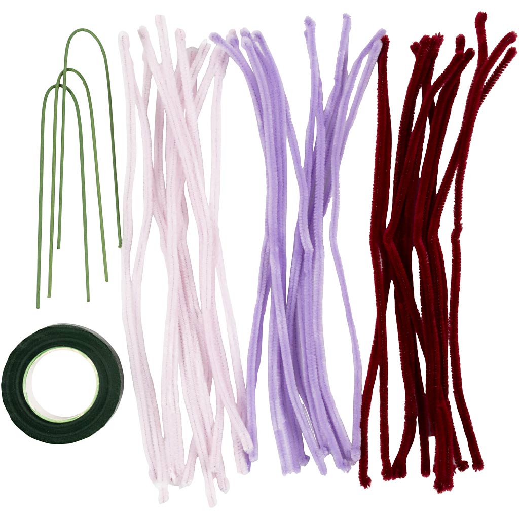 Mini DIY Kit Chenilleblomster