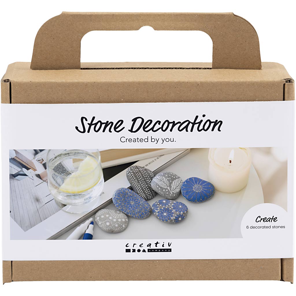 Mini DIY-sæt stendekoration