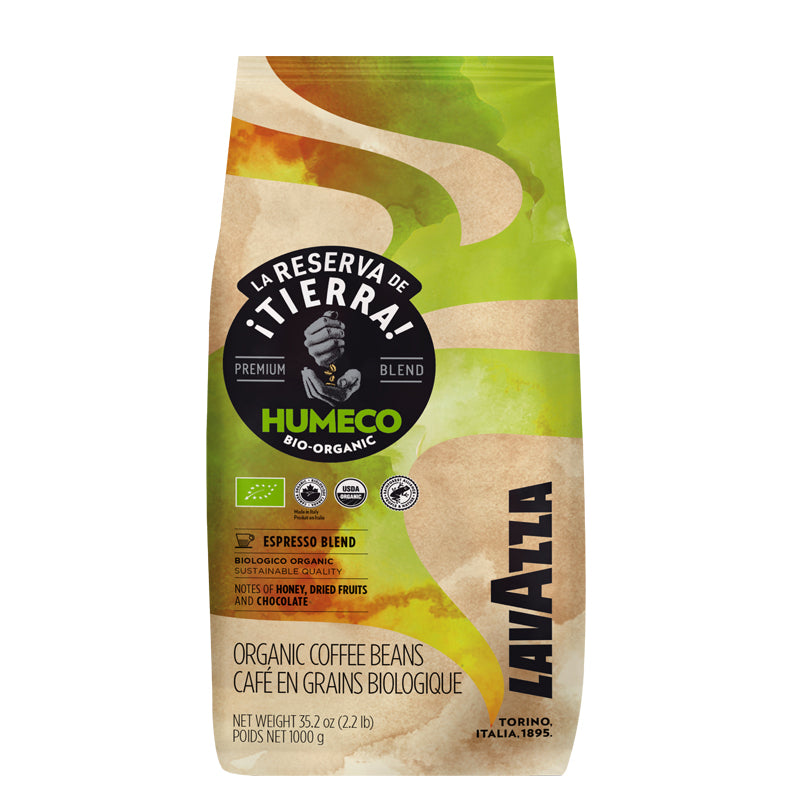 Espresso hele bønner, Lavazza, Alteco UTZ, pose á 1 kg, økologisk, 6 poser