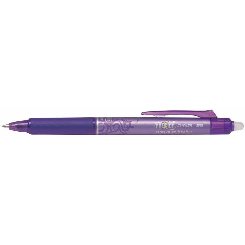 Kuglepen, Pilot Frixion, CLICKER, 0,5MM, lilla