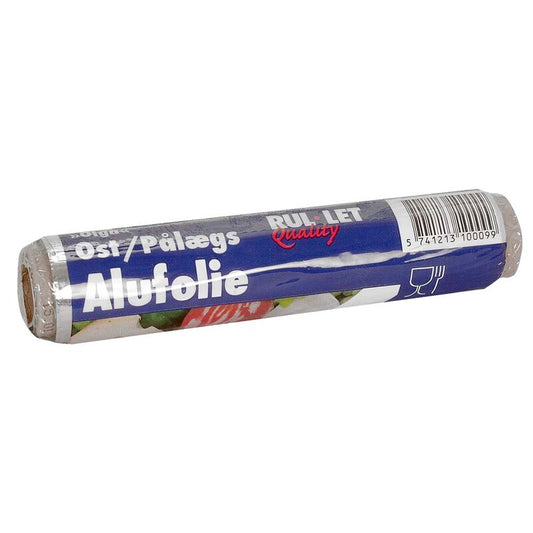 Alufolie, 10 µm, Rulle, 140 mm x 20.00 m, aluminium, aluminium, Fødevaregodkendt