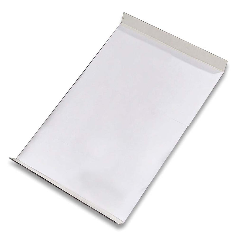 Kagepap, Firkantet, 420x723mm, Bølgepap, hvid/brun, bundt a 625 stk