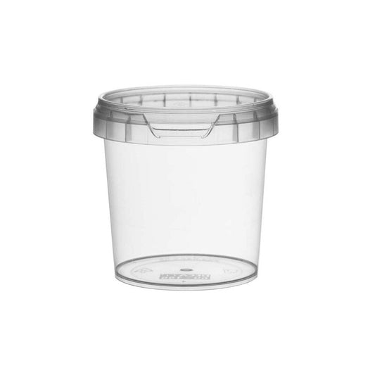 Plastbøtte, Rund, 155 ml, Ø 69, højde 68, PP, transparent, karton a 1152 stk