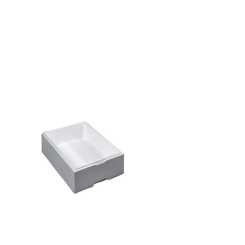 EPS skum, 600 x 400 x 710 mm, PS, hvid, bundt a 5 stk, palle 10 pakker, Fødevaregodkendt