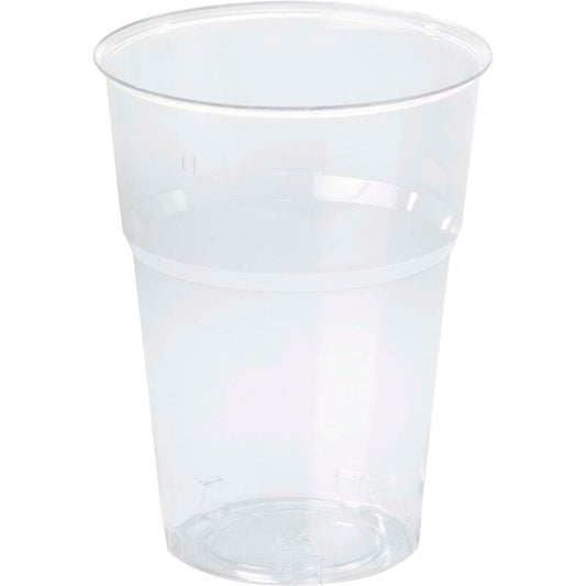 Plastglas, Duni, Rund, 200 ml, indvendig diameter 74.0 mm, PS, transparent, pose a 1000 stk, Fødevaregodkendt