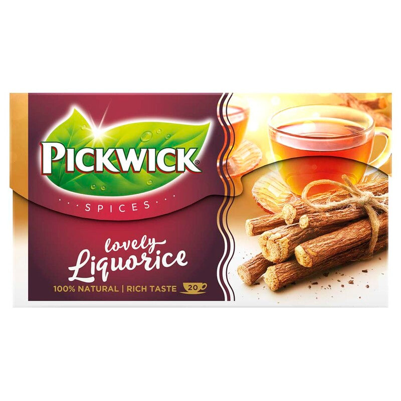 Te, Pickwick, Lakridsrod, pakke a 20 stk