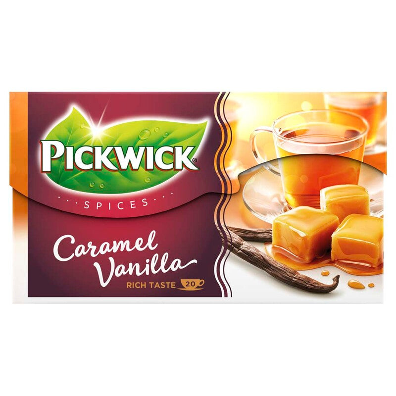 Te, Pickwick, Spices Caramel Vanilla, pakke a 20 stk