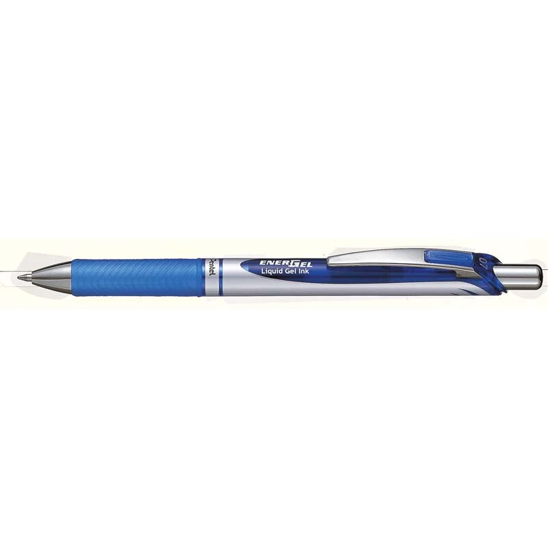 Rollerpen, Pentel EnerGel, BL77-C, 0,7MM, blå, Units 12