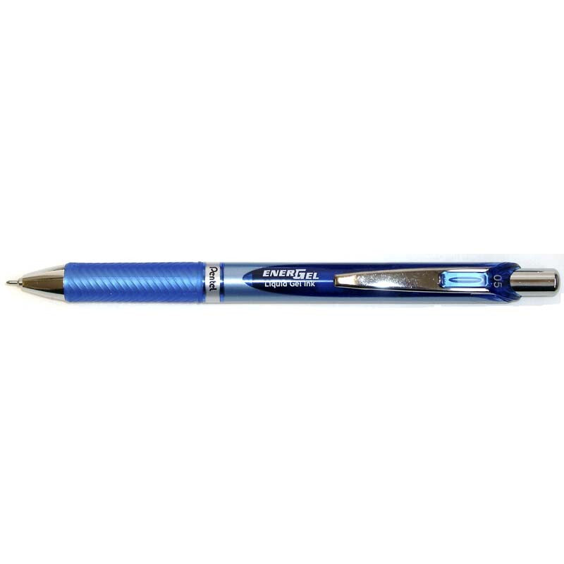 Rollerpen, Pentel EnerGel, BLN75-C, 0,5MM, blå, Units 12