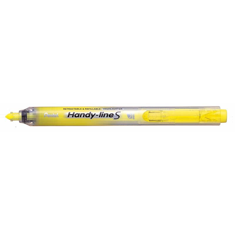 Tekstmarker, Pentel Handyline, SXS15-VO, 1-4,5MM, Spids, gul, 12 Units