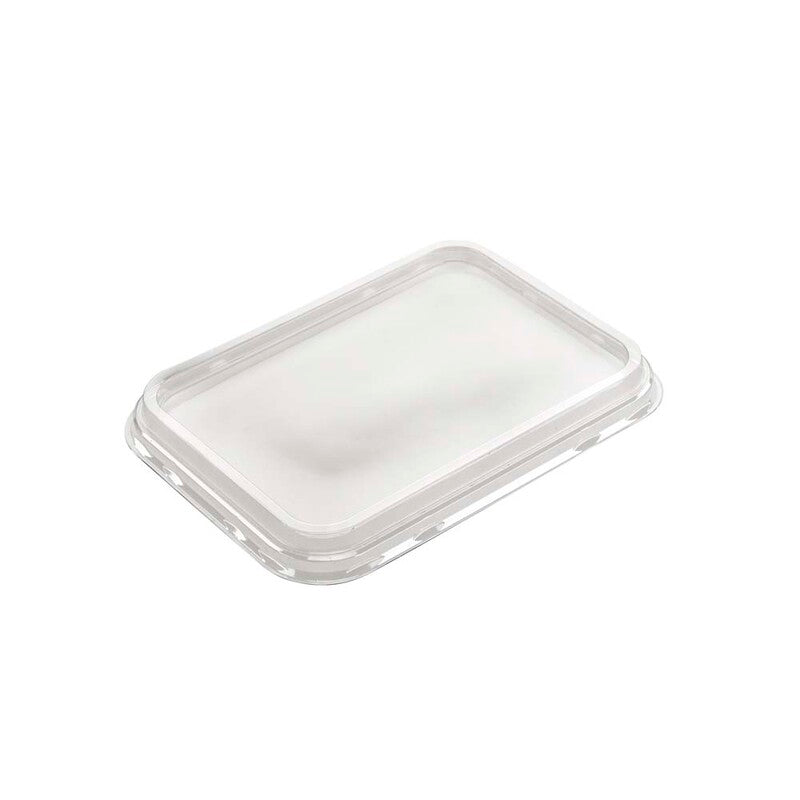 Låg t/plastbakke, Færch, M 5187, Rektangulær, 194x144x17mm, PET, transparent, karton a 424 stk