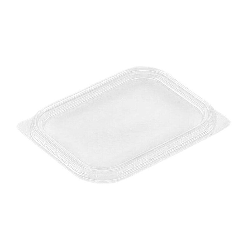 Låg t/foliebakke, Plus Pack, Rektangulær, 114x88x9mm, RPET, transparent, pakke a 100 stk