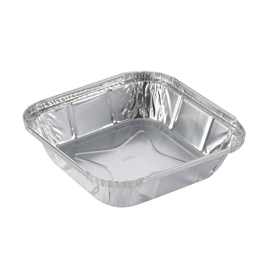 Foliebakke, Plus Pack, 1-Compartments, Firkantet, 542 ml, 153x153x34mm, aluminium, aluminium, pakke a 100 stk