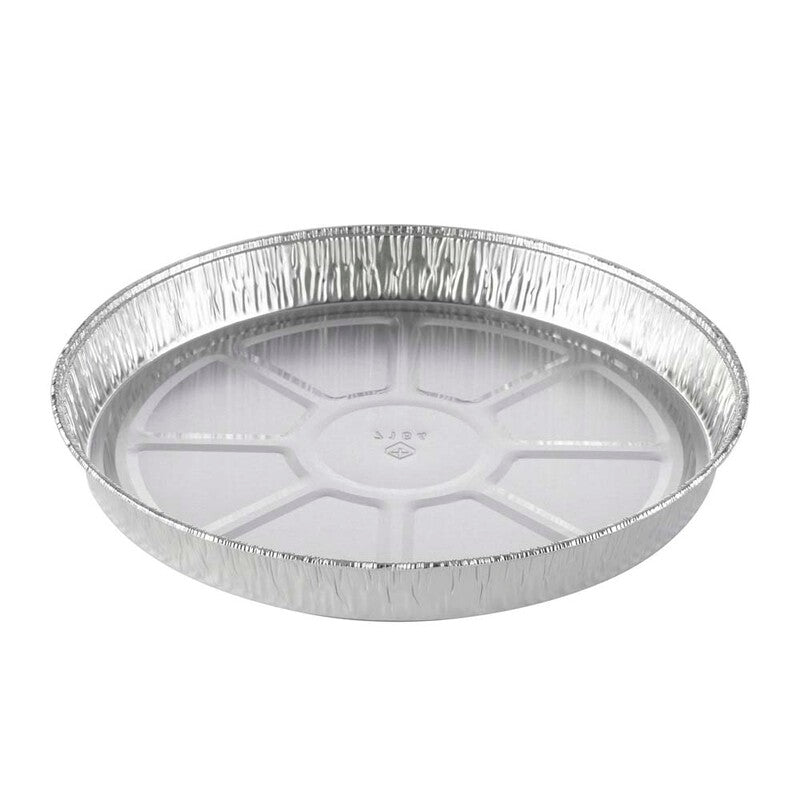 Foliebakke, Plus Pack, Rund, 640 ml, Ø 206, højde 22, aluminium, aluminium, pakke a 100 stk, 1-Compartments