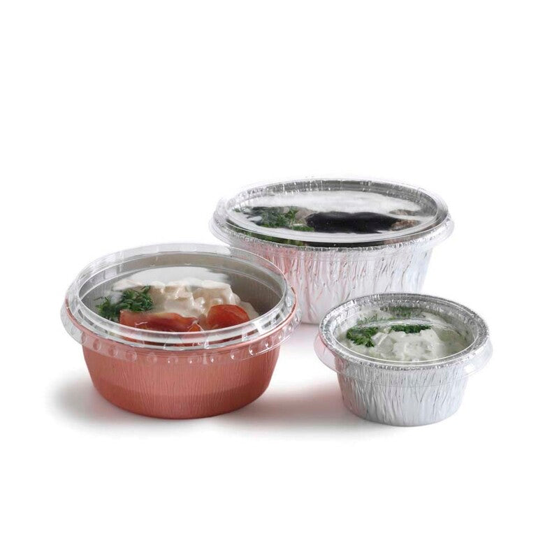 Foliebakke, Plus Pack, Rund, 106 ml, Ø 80, højde 35, aluminium, aluminium, pakke a 100 stk, 1-Compartments