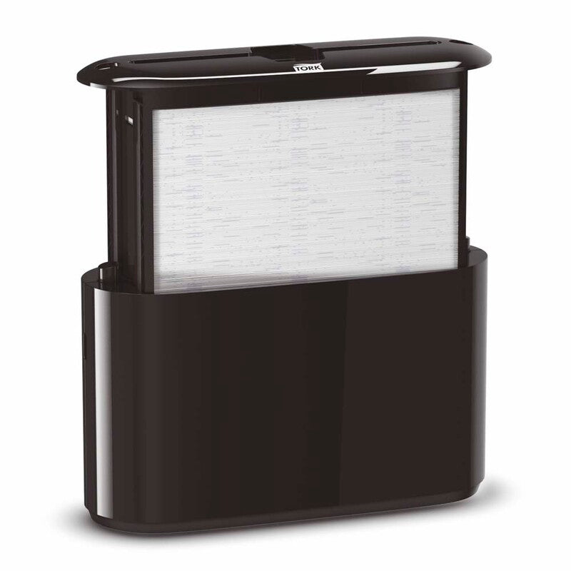 Papirhåndklæde dispenser, Tork, H2, Countertop, sort