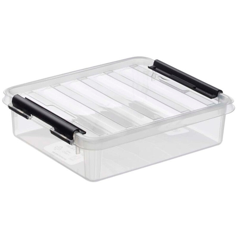 Plastkasse SmartStore, transparent, 1L med låg , 210mm x 170mm x 60mm