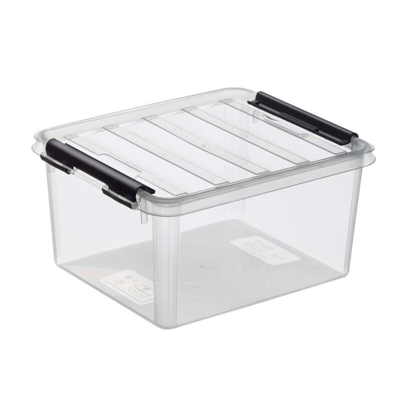 Plastkasse SmartStore, transparent, 2L med låg , 210mm x 170mm x 110mm