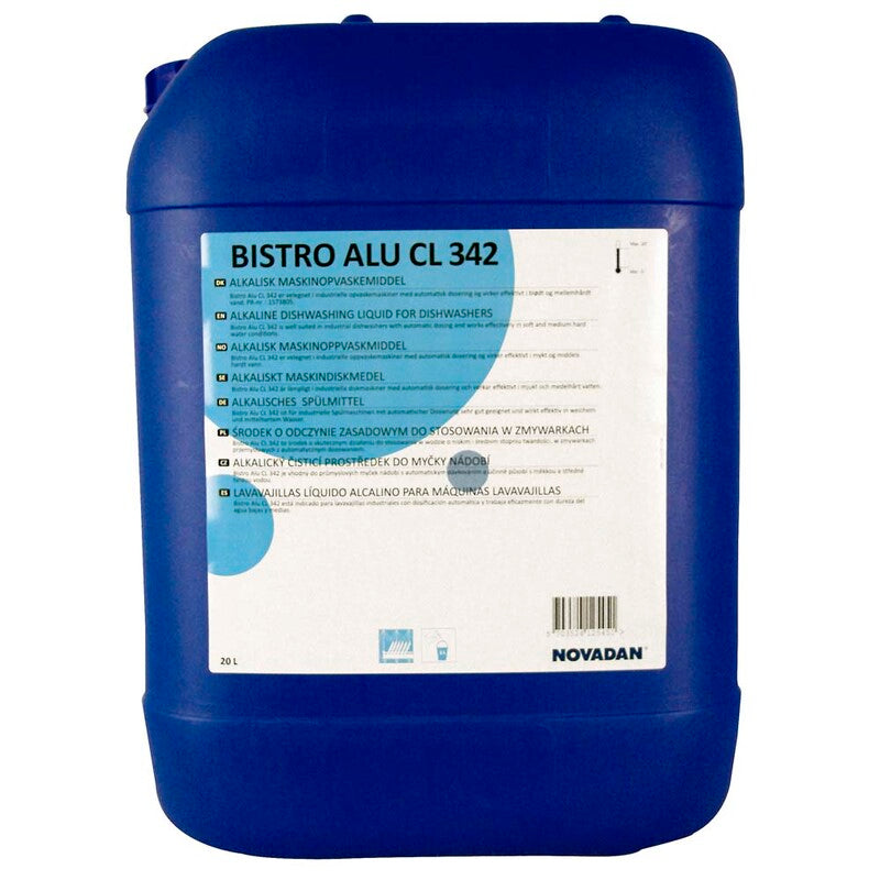 Maskinopvask industri, Novadan, Bistro, 342 chlorinated, 20 l