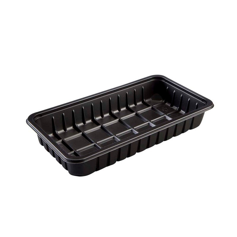 Plastbakke, Færch, P 2273-43A, 1-rums, Rektangulær, 1265 ml, 273x146x43mm, PP, sort, karton a 208 stk