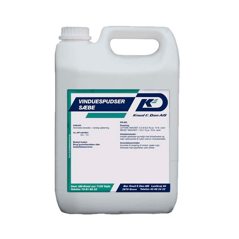 Vinduespuds, Cleanline, Vinduespudsersæbe, 5 l