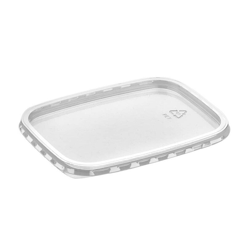 Låg t/plastbakke, Færch, M 68, Rektangulær, 144x108x7mm, PET, transparent, karton a 560 stk