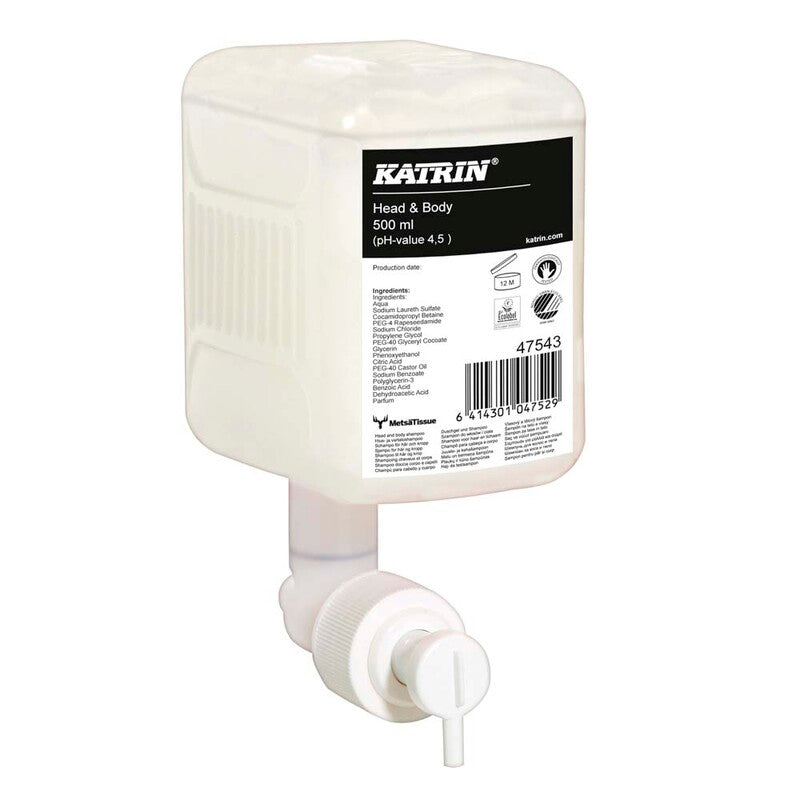 Hair and Bodyshampoo, Katrin, med parfume, 500 ml