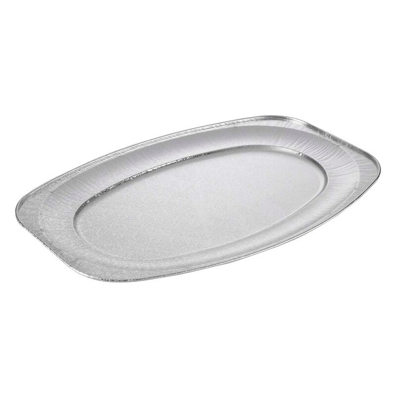 Cateringfad, Plus Pack, Oval, 548 x 359 x 22 mm, aluminium, aluminium, Large, pakke a 10 stk, Fødevaregodkendt