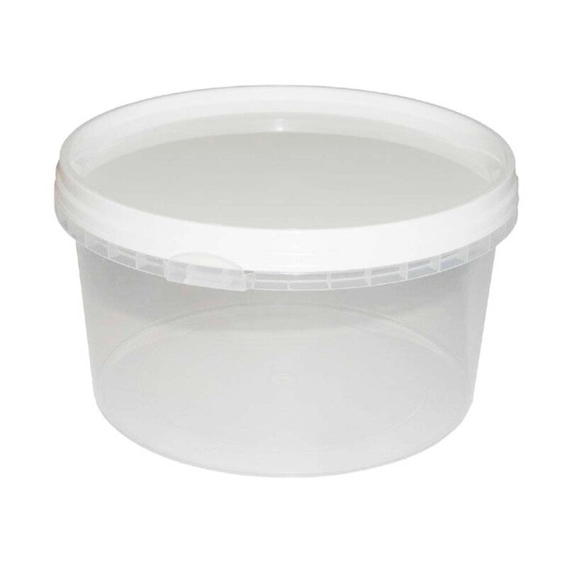 Plastbøtte, Handy-lock, Rund, 560 ml, Ø 122, højde 69, PP, transparent, karton a 546 stk