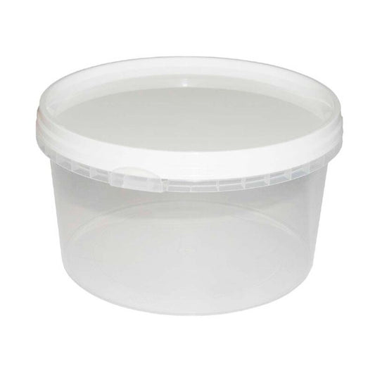 Plastbøtte, Handy-lock, Rund, 560 ml, Ø 122, højde 69, PP, transparent, karton a 546 stk