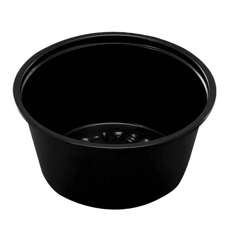 Dressingbæger, Rund, Ø 62, højde 48, Kraft, brun, Portion Cup 2oz/60ml, pakke a 100 stk, Fødevaregodkendt
