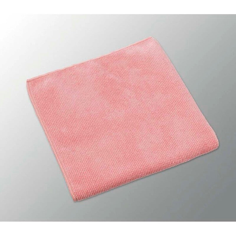 Mikrofiberklude, Vileda, MicroTuff Base, rød, 360mmx360mm, pakke a 5 stk