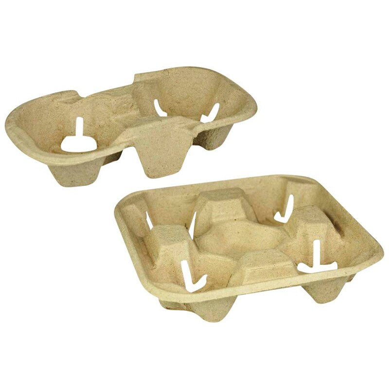 Kopholder, papir/cellulose/papir, naturlig, For 2 cups, kasse a 540 enheder, Nature Line