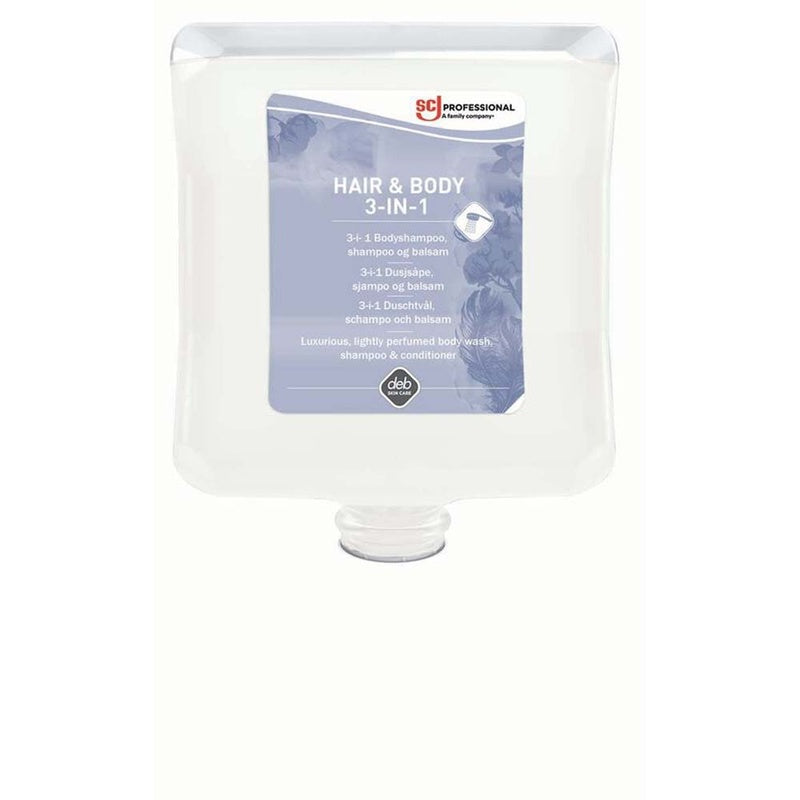 Hair and Bodyshampoo, Deb, refill, 2 l