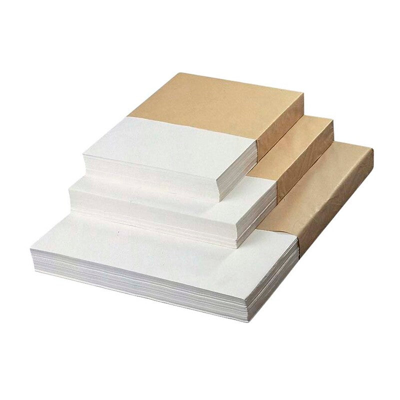 Kraftpapir, 55 g/m2, 450 x 600 mm, hvid, Kraftpapir, pakke a 10 kg, palle a 60 kartoner, Fødevaregodkendt