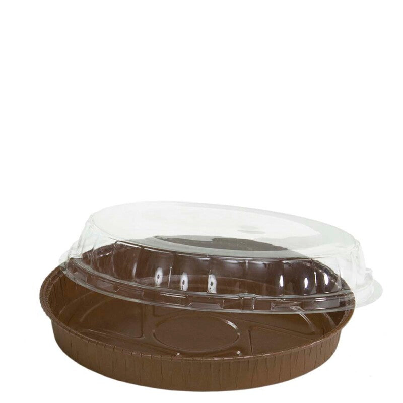 Låg t/kageform, Rund, Ø 205, højde 25, PET, transparent, karton a 300 stk, Fødevaregodkendt