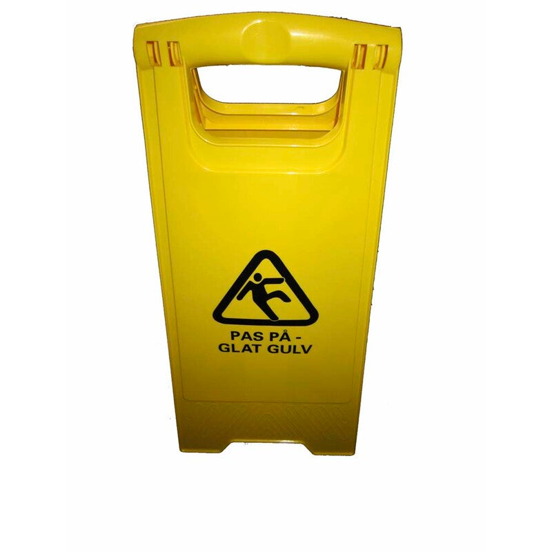 Toilet opfriskning, Warning sign "cleaning", gul, 300mm x 630mm