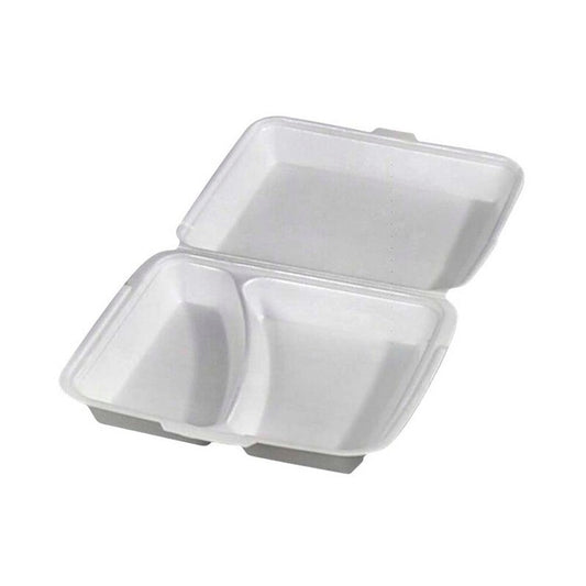 Skumbakke , m/låg, 2-rums, 240x215x70mm, Extruded Polystyrene (XPS), hvid, karton a 300 stk
