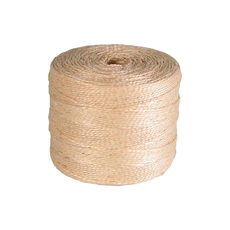 Snor, 3,5mm, rullelængde: 280.00 m, sisal, gul, brudstyrke Resistant approx. 97 kg, Rulle, rullevægt: 2.00 kg, pakke a 1 rulle, Binder twine 3/450