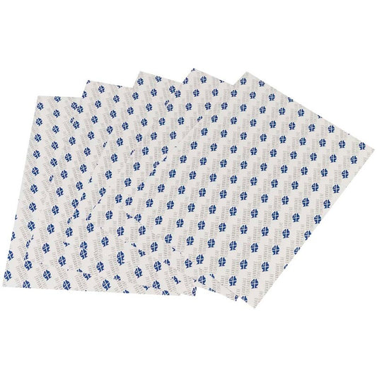 Stanset papir, flat bag, 40 g/m2, 370, x 500 mm, Papir + PE, hvid, personliggjort, pakke a 10 kg, palle a 50 kartoner, Fødevaregodkendt