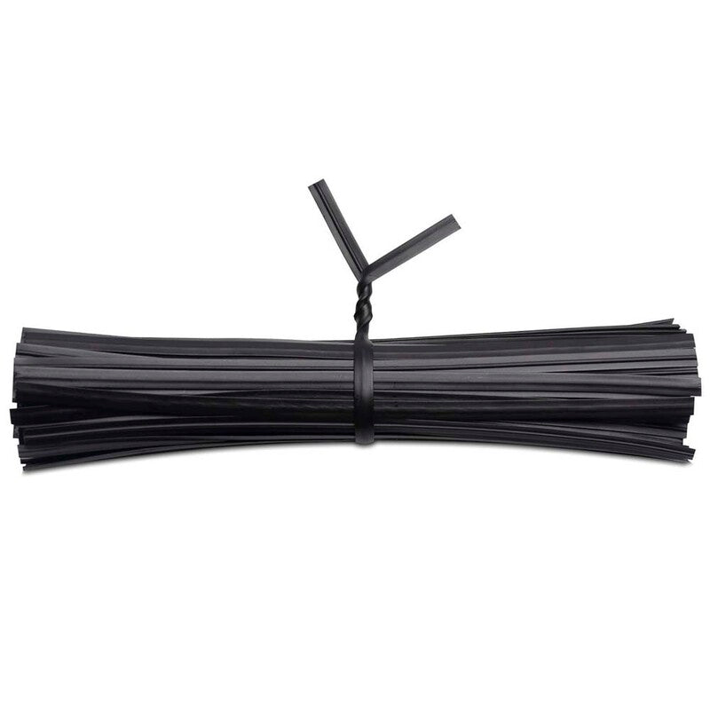 Plastclips, 150 mm, metal, sort, pakke a 1000 stk, Twist-ties