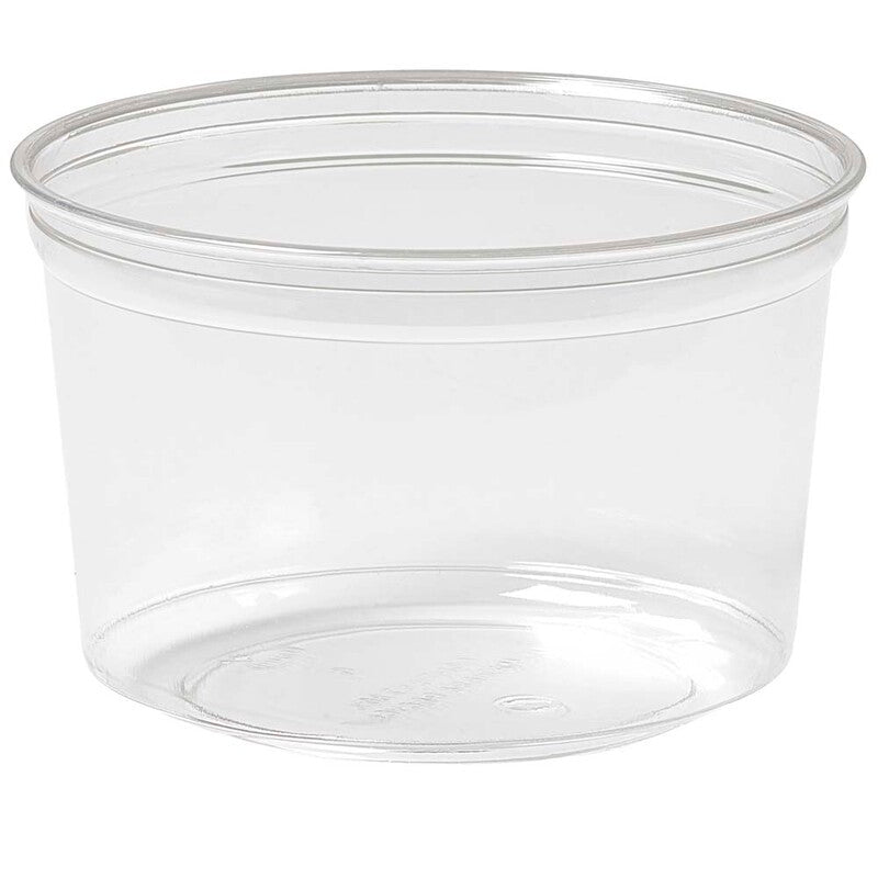Skål, Duni Crystal Deli, 500 ml, 116x116x75mm, RPET, transparent, karton a 350 stk