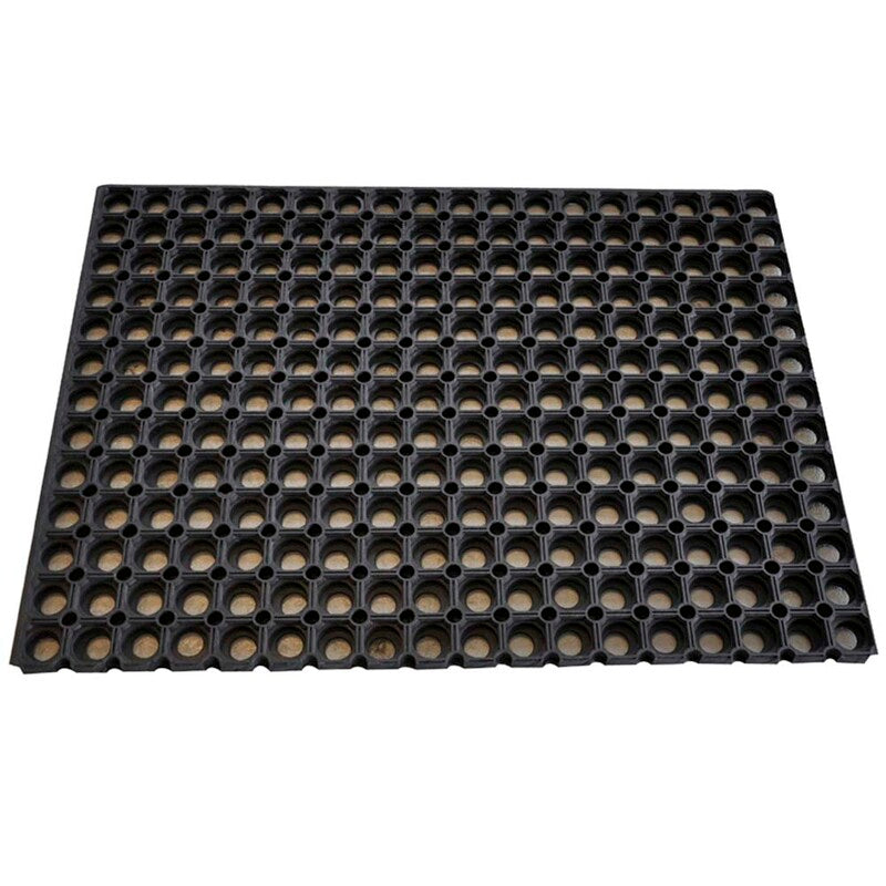 Dørmåtter, Clean Carpet, Outdoor, Rubber ring mat, sort, 800mmx1200mm x 22mm
