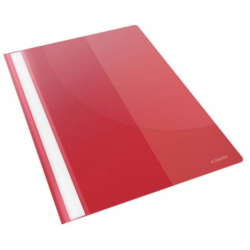 Tilbudsmappe, Esselte, rød, 210x297mm, PP, 25 Units