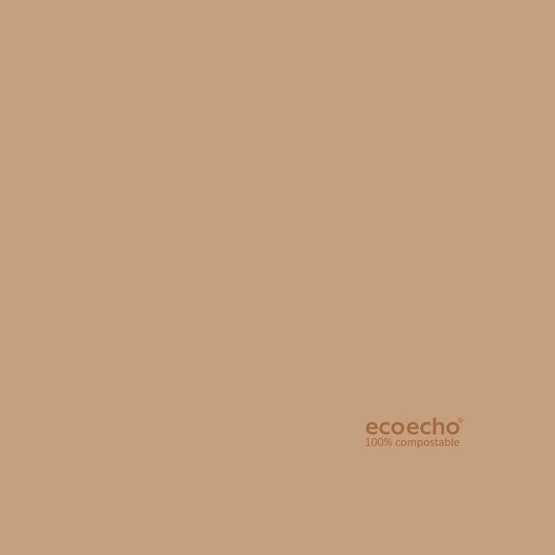 Middagsserviet, Duni, Ecoecho, 2 lag, tissue, brun, 400mmx400mm, pakke a 60 stk