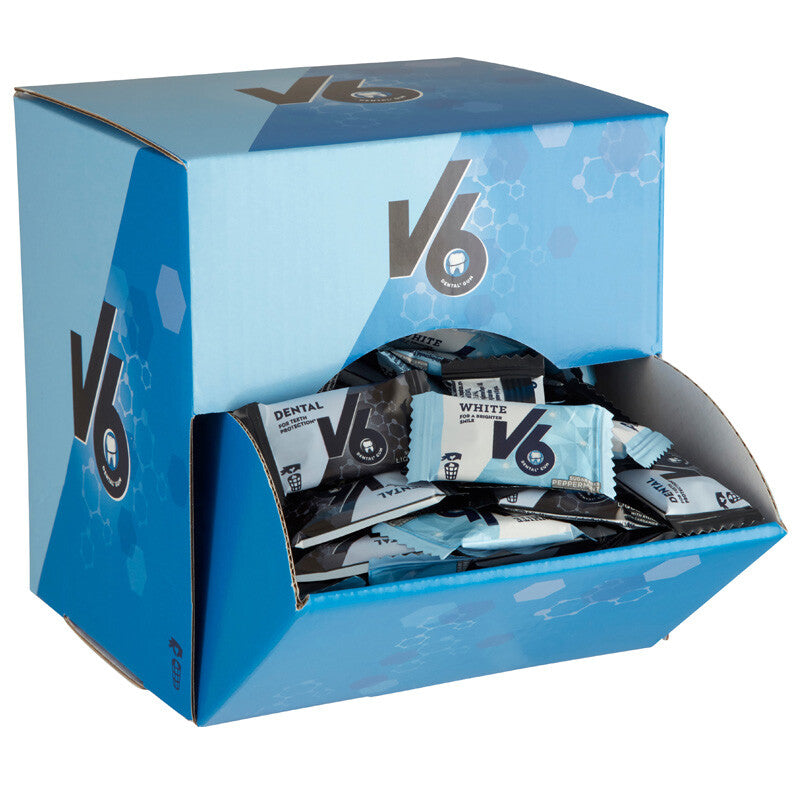 Tyggegummi, V6 Dental, 476g, Assorteret 2x170 stk, pakke med 340 stk
