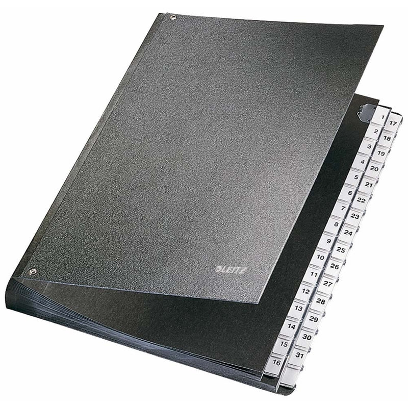Sorteringsmappe, Leitz, sort, 210x297mm