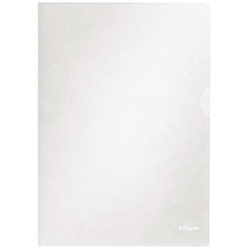 Plastomslag, Esselte, transparent, 115µm, 210x297mm, plastik, pakke a 100 stk